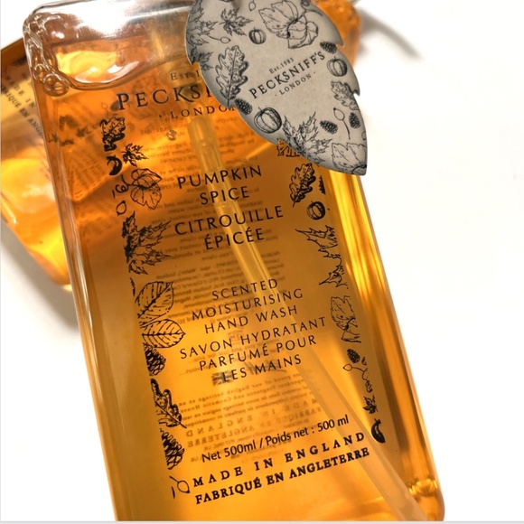 Pecksniff’s London Pumpkin Spice Hand Wash 2-Pack 500ml Each NWT  Fall Scent - Picture 3 of 3
